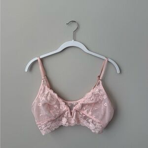 Aerie Lace Bralette in Light Pink